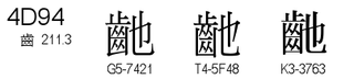 U+4D94